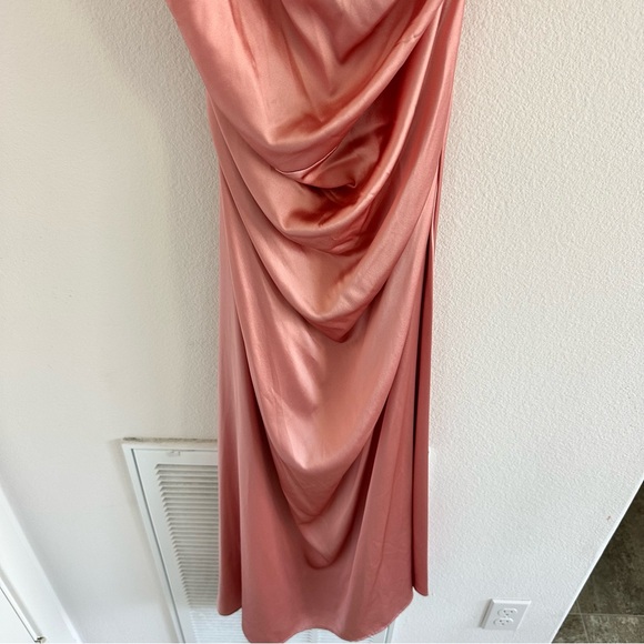 STAUD Phare Silk Dress in Rose Size: 12, NWT - Picture 5 of 16